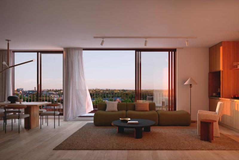 Penthouse 客廳示意圖